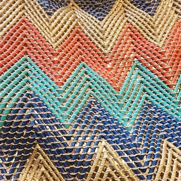 Colorful Chevron Patterned Women's Bag - Picture 3 of 4